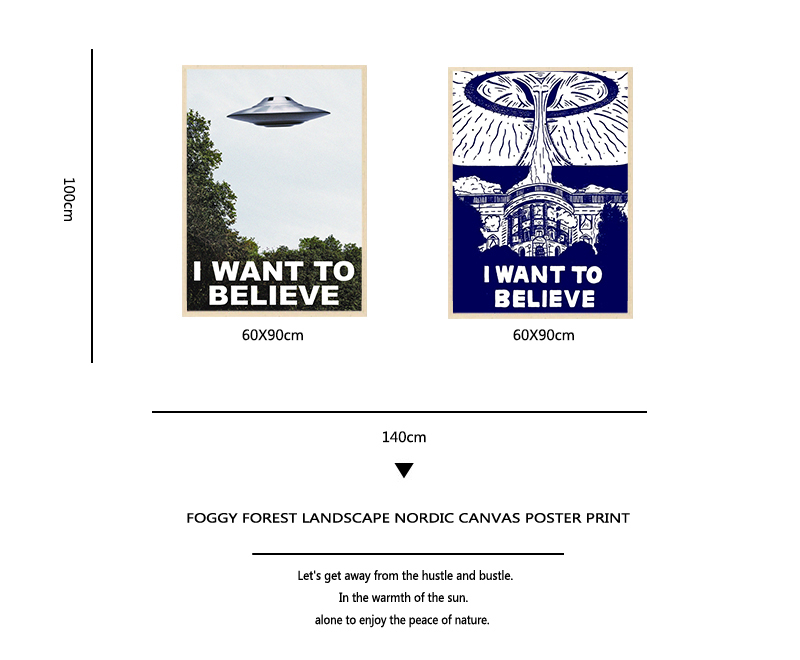 I Want To Believe X Files Poster