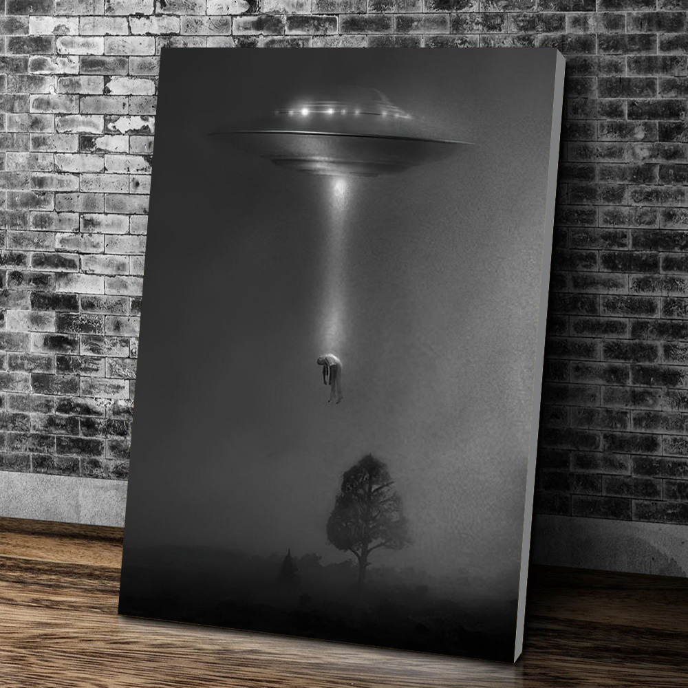 Black Night UFO Poster - Ghost Hunting Equipment