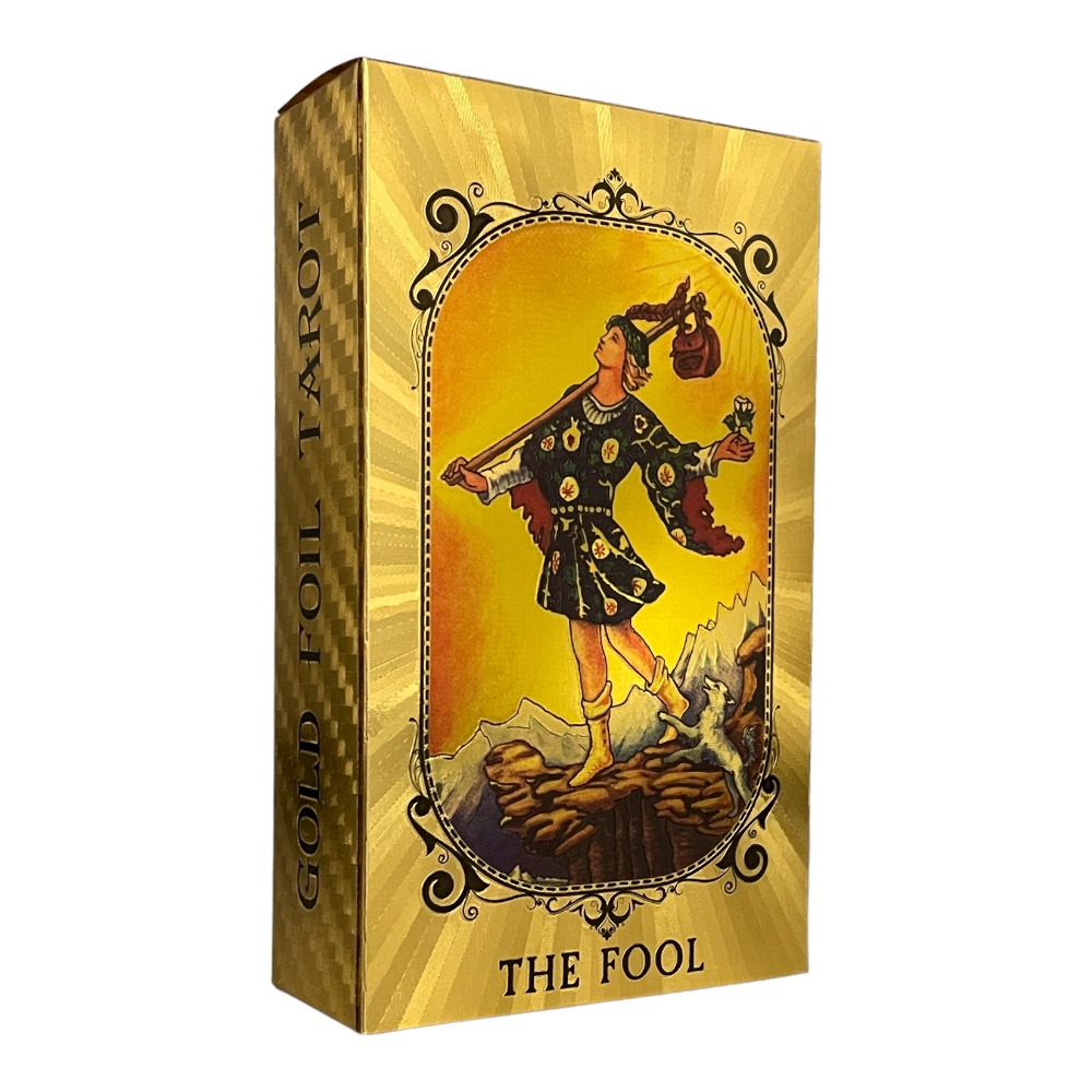 Golden Tarot Divination Cards Classic for Beginners with Guidebook