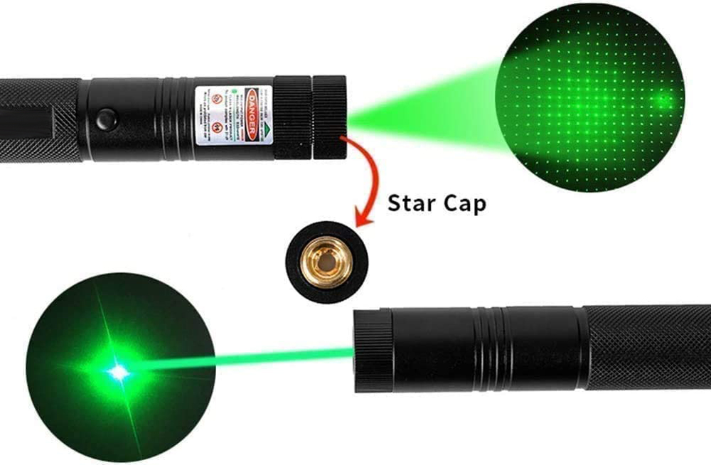 Powerful Red Green Laser Pointer 5mw  Sight Focus Adjustable