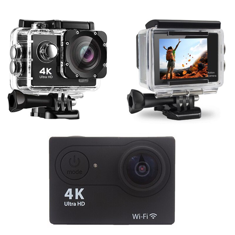 Ultra HD Action Camera 4K/30fps WiFi 2 Inch 170D Waterproof