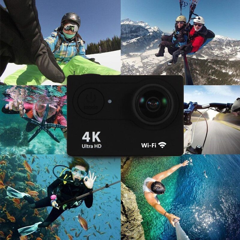 Ultra HD Action Camera 4K/30fps WiFi 2 Inch 170D Waterproof