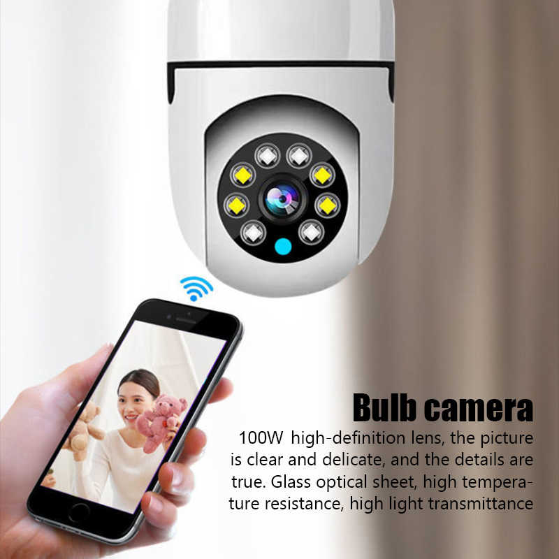 2.Wireless 4G Wifi Bulb Surveillance Camera With Night Vision