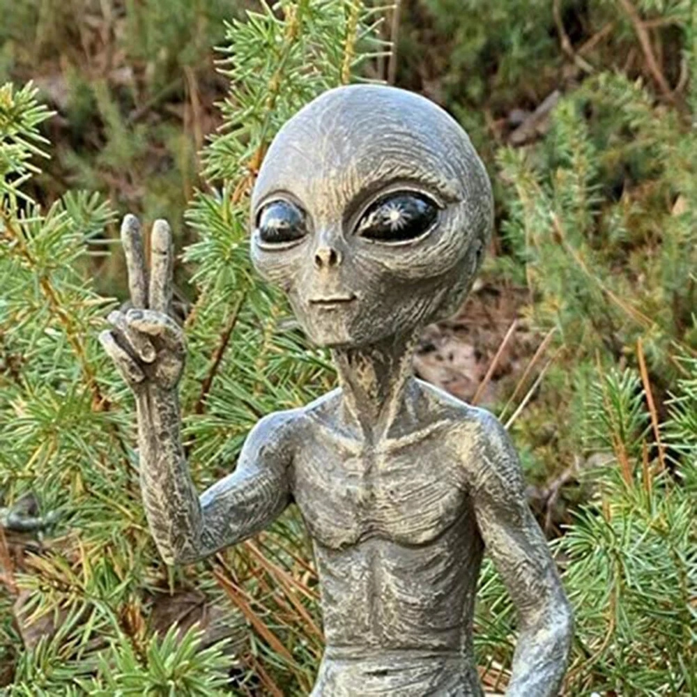 Outer Space Alien Statue
