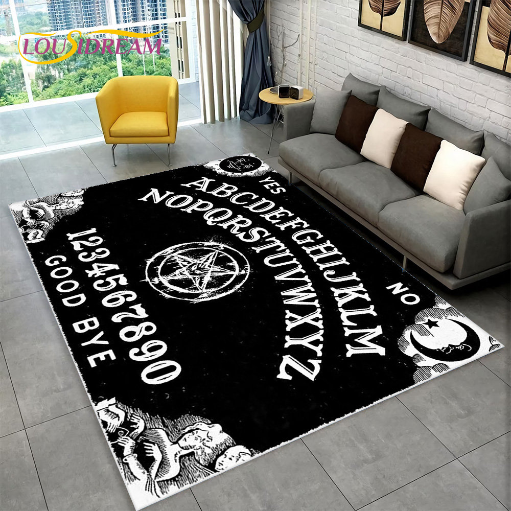 Ouija Witchcraft Gothic Carpet