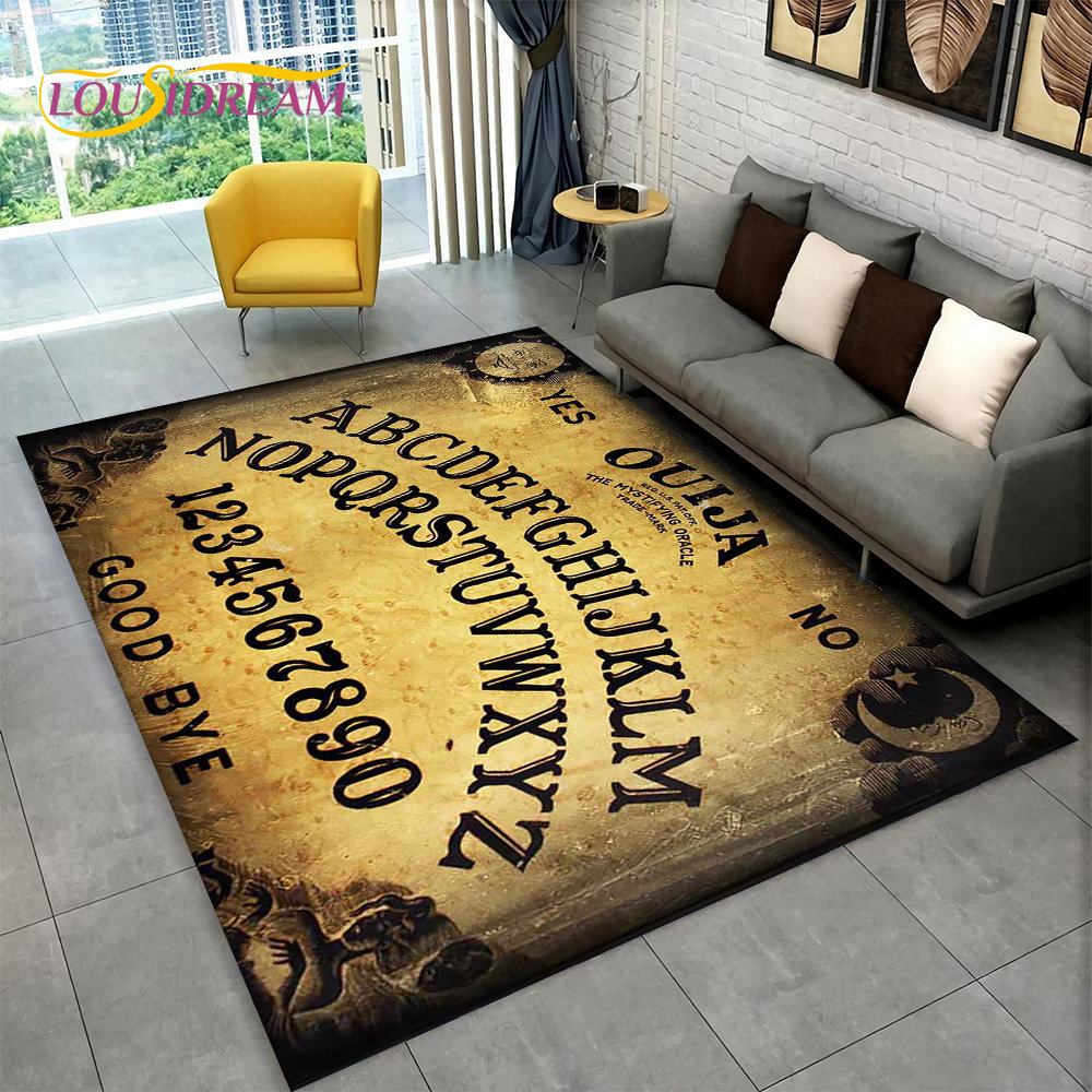 Ouija Witchcraft Gothic Carpet