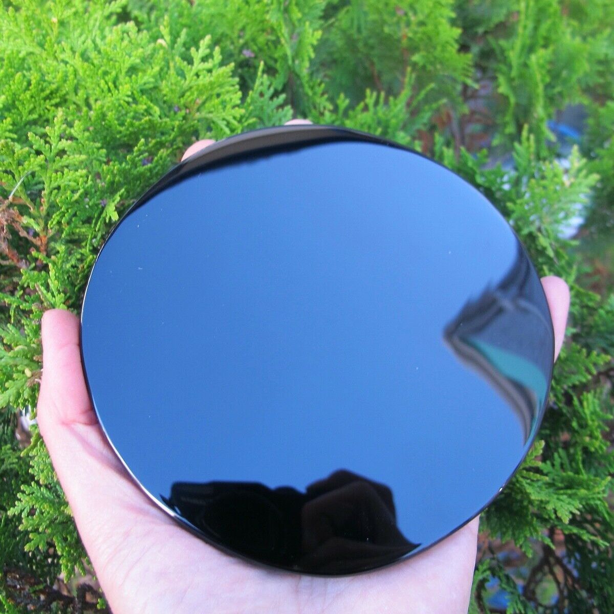 High Quality Natural Black Obsidian Scrying Mirror