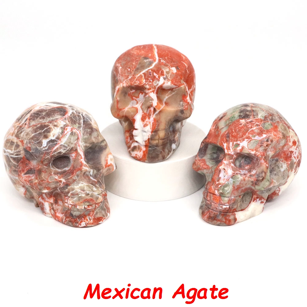 Crystal Witchcraft Skull Head Statue