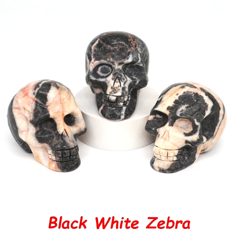 Crystal Witchcraft Skull Head Statue
