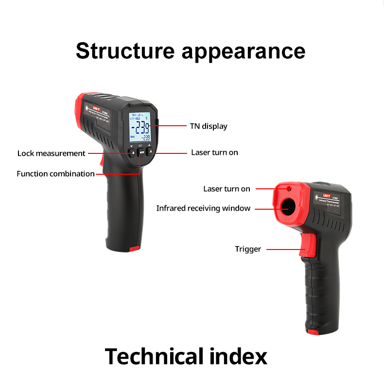 Infrared Digital Thermometer Non-contact Temperature Meter